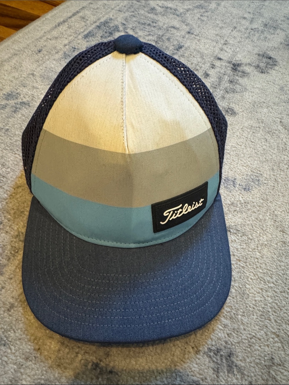 Titleist Kids Colorblock Trucker Hat in Navy, Teal, Gray